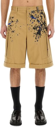 Moschino Beige Graphic Shorts