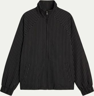 NASTY GAL Funnel Neck Track Jacket Co-ord in Black at Nordstrom, Size 12