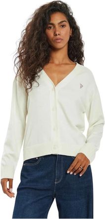 Guess Mini Driehoek Vest - Dames - Vesten - Wit - XS - Wol - Truien & Vesten