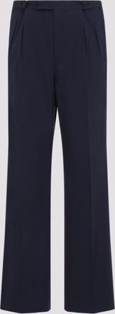 Prada Blue Cotton Popeline Pants