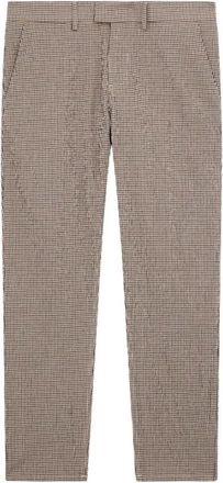 Dondup Reguliere Seersucker Katoenen Broek - Heren - Chinos - Beige - W35 - Katoen - Broeken