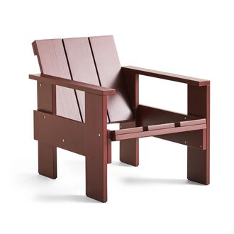 HAY Crate Lounge Chair, L 77 cm, iron red