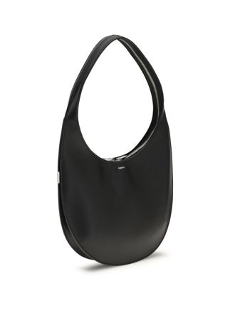 Coperni Womens Swipe Medium Shoulder Bag Black Calf Leather Bos Taurus