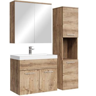 Badplaats Conjunto De Muebles De Ba&ntilde;o Montreal 60 Cm - Roble Casta&ntilde;o - Mue
