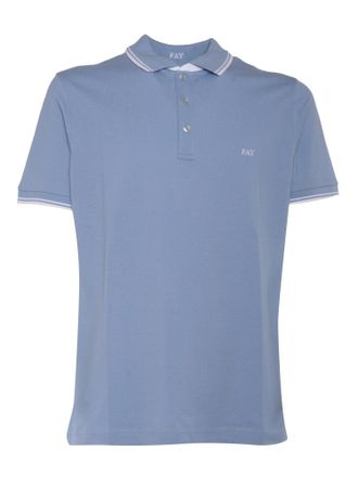 Fay Polo Db Collar Piquet Str. Stripes