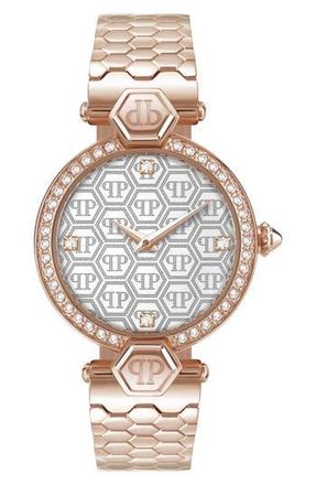 Philipp Plein Plein Couture Bracelet Watch, 32mm in Ip Rose Gold at Nordstrom Rack