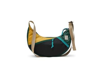 Topo Designs Moonlight Crossbody Bag Shoulder Handbags Mustard/Forest, Nylon/Ripstop