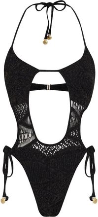 Amir Slama x Jade Picon cut-out tie swimsuit - Black