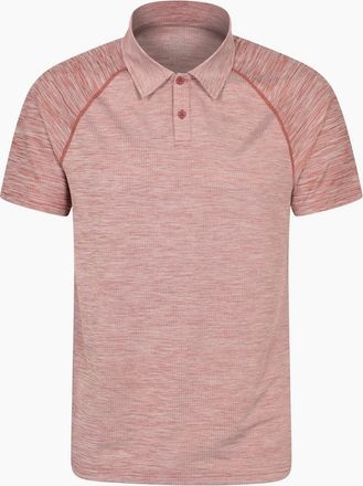Mountain Warehouse Mens Mountain Warehouse Mens Nova Polo Shirt - Red/Orange/Brown - Size: 40