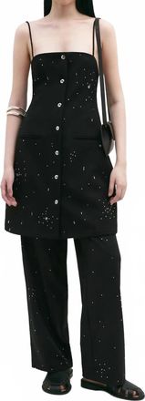 CORDERA Embellished Mini Dress In Black