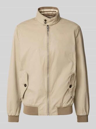 Christian Berg Jacke mit Stehkragen und Eingrifftaschen in Beige, Gr&ouml;&szlig;e 3XL