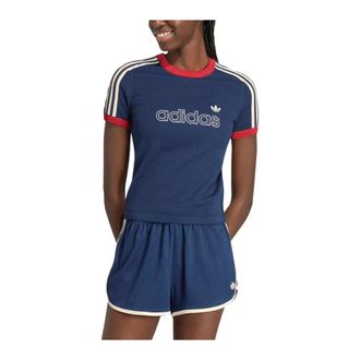 adidas Fitness, Dames, Blauw, S, Polyester, Mesh Cali Tee
