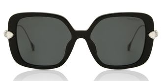 Swarovski SK6011F Asian Fit 103887 Womens Sunglasses Black Size 56