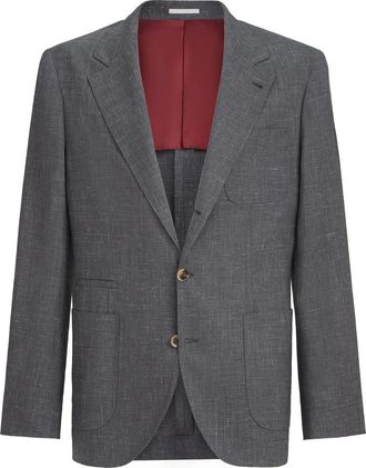 Brunello Cucinelli Deconstructed blazer in Dark Grey at Nordstrom, Size 50 It