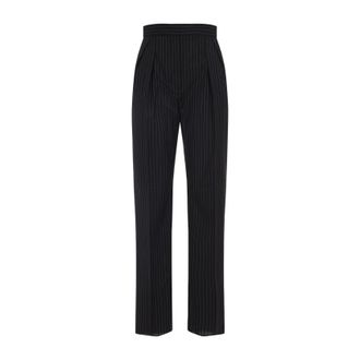 Max Mara Regular & Straight Leg Black