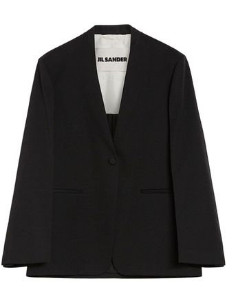 Jil Sander wool blazer - women - Wool - 34 - Black