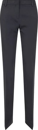 Ermanno Scervino Slim-fit broek - Dames - Slim Fit Broeken - Zwart - M - Leer - Broeken