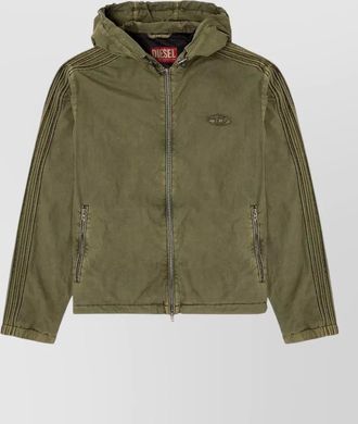 Diesel cotton hooded parka