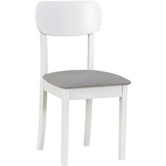 Selsey Selsey Noeles - Silla De Comedor Acolchada - Gris Claro/blanco