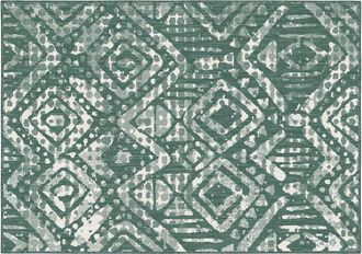 Oviala Alfombra de exterior de polipropileno de 200 x 290 cm en verde