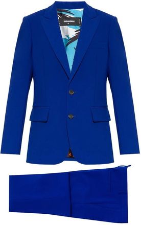 Dsquared2 Blauw Pocketed Pak - Dames - Blazers - Blauw - XS - Leer - Jassen