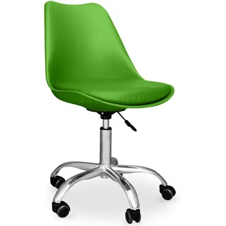 OEM Sedia Da Ufficio Con Ruote - Sedia Da Scrivania Girevole - Tulip Verde