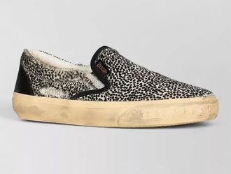 Golden Goose leopard-print leather slides