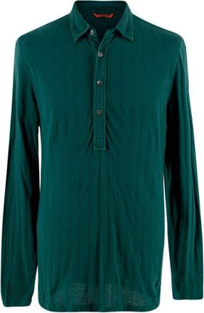 Barena Teal Cotton Polo Shirt Size XS