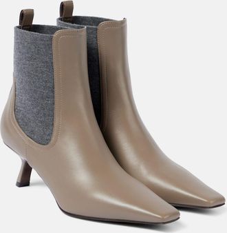Brunello Cucinelli Leather ankle boots