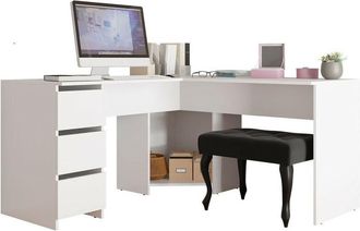 Mirjan24 Mobilier1 - Mesa De Ordenador Esquinera Comfivo 391, Con Cajones, N&uacute;mero De Puertas: 0, N&uacute;mero De Cajones: 0, 74x142x142cm