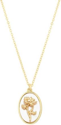 Set & Stones Katrina Birth Flower Necklace in Gold /July at Nordstrom