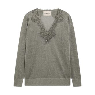 Valentino Garavani Mujer, Jerseys, Gris, Talla: S