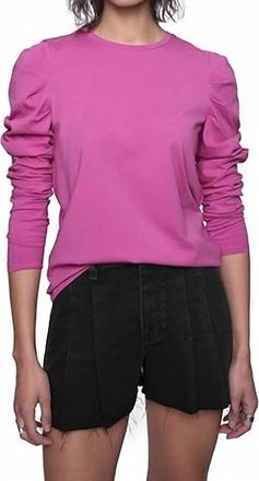 Rebecca Minkoff Janine Long Sleeve Top In Mulberry