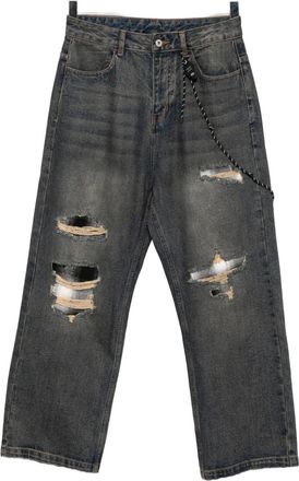 Musium Div. Jeans con design patchwork - Blu