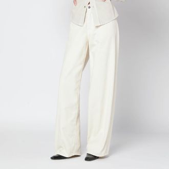 Haikure Butter-coloured Bethany jeans