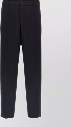 Moncler wool trousers with elastic waistband and pockets