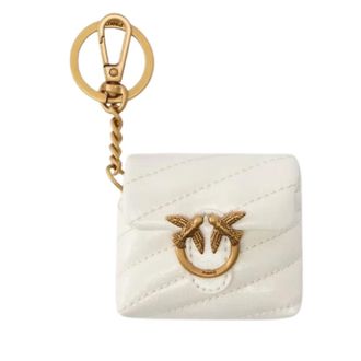 Pinko Phone Accessories, female, White, Size: ONE SIZE Love Puff AirPods Case