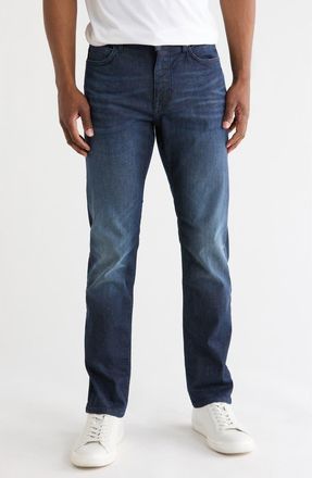BOSS Delaware Slim Fit Stretch Jeans in Dark Blue at Nordstrom Rack, Size 30 X 32