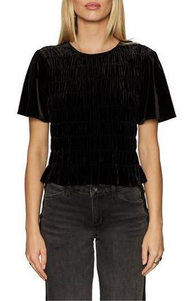 Sanctuary We Belong Together Velvet Top in Black at Nordstrom Rack, Size X-Large