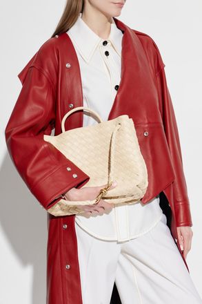 Bottega Veneta Andiamo Medium Bag, Womens, Cream