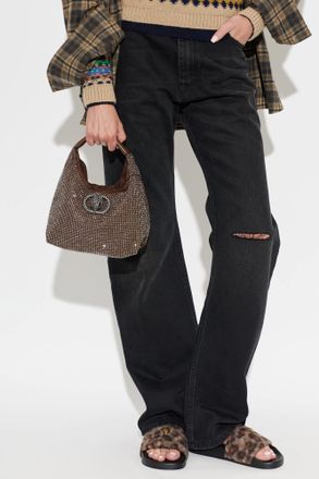 Kurt Geiger Chelsea Small Slouch Hobo Bag, Womens, Brown