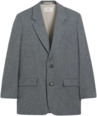 Ami Grijze Jassen voor Stijlvolle Look - Heren - Blazers - Grijs - S - Jassen