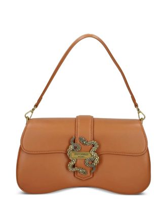Just Cavalli snake-buckle shoulder bag - Orange
