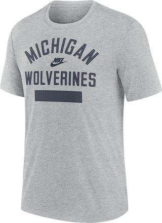 Nike Michigan Legacy Nike Mens College T-Shirt in Grey | NJFD06GMWV-AC2