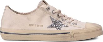 Golden Goose V-Star canvas sneakers - women - Rubber/Fabric/Canvas - 38 - Neutrals