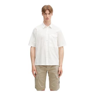 C.P. Company Short Sleeve Shirts - Heren - Korte mouwen Overhemden - Wit - L - Overhemden