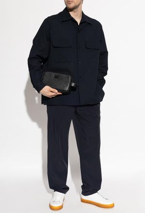 Giorgio Armani Shirt With Pockets, Mens, Navy Blue