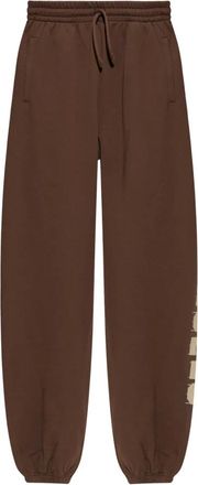Palm Angels Pantalones deportivos con logo estampado - Trousers - Hombre - Marr&oacute;n - L