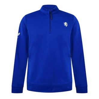 Castore Rangers FC fleece-shirt met lange mouwen en kwartrits voor heren (Royaal Blauw)