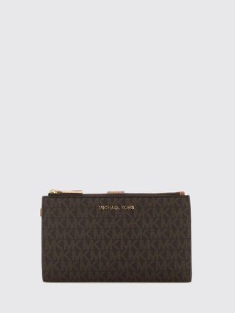 Michael Kors Monogram Canvas Bifold Wallet with Wrist Strap